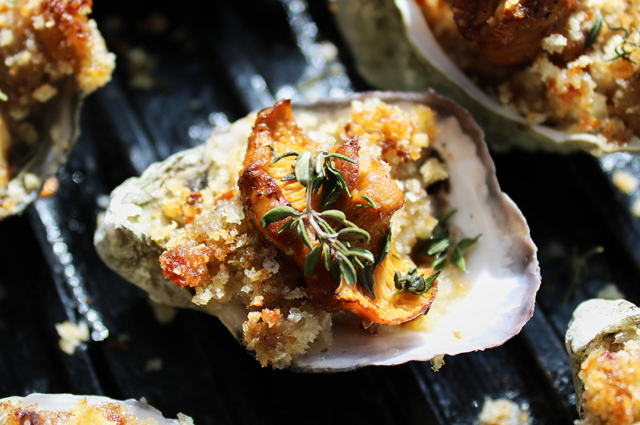 Chanterelle Oyster Tray Pass