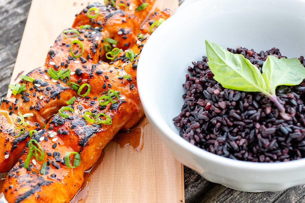 Gochujang Salmon Skewers