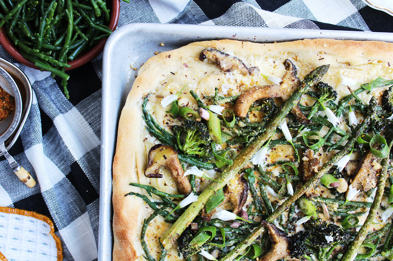 Spring Sea Bean Pizza