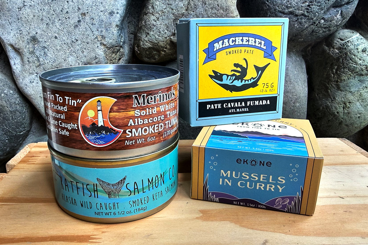 Tinned Seafood Starter Pack | Smoky & Savory