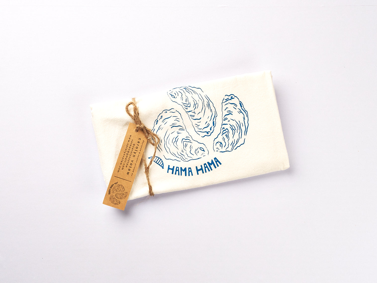 Hama Hama Oyster Tea Towel