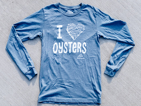 Long Sleeve I Heart Oysters Shirt