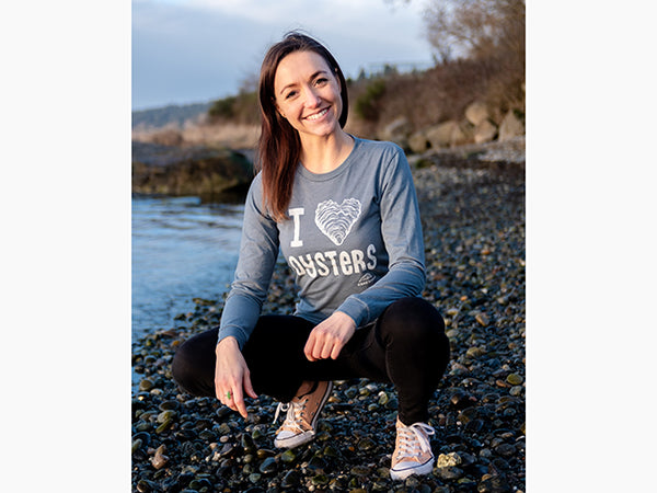 Long Sleeve I Heart Oysters Shirt